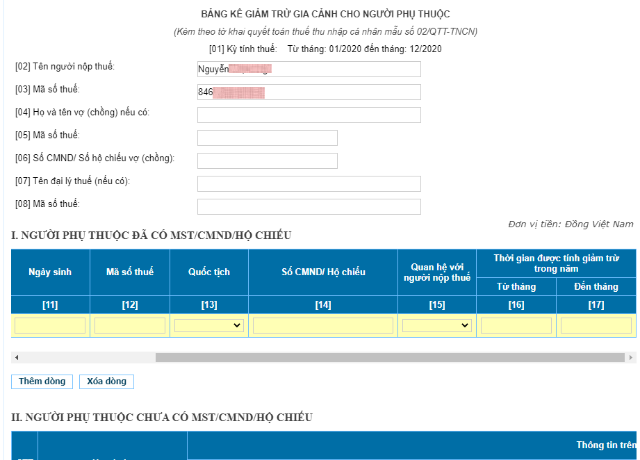 Hướng dẫn cách quyết toán thuế thu nhập cá nhân online Hướng dẫn cách quyết toán thuế thu nhập cá nhân online