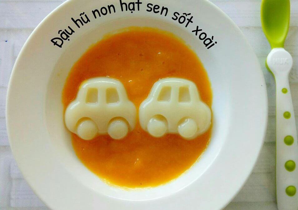 Cách làm đậu hũ non cho bé từ hạt sen