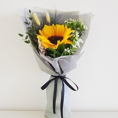 Mẫu bó hoa hướng dương đẹp độc đáo