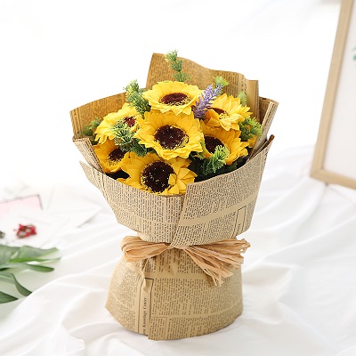 Mẫu bó hoa hướng dương đẹp độc đáo