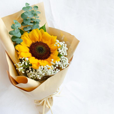 Mẫu bó hoa hướng dương đẹp độc đáo