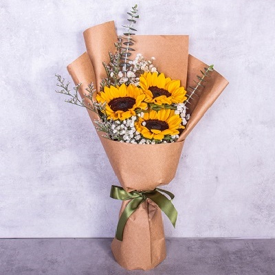 Mẫu bó hoa hướng dương đẹp độc đáo