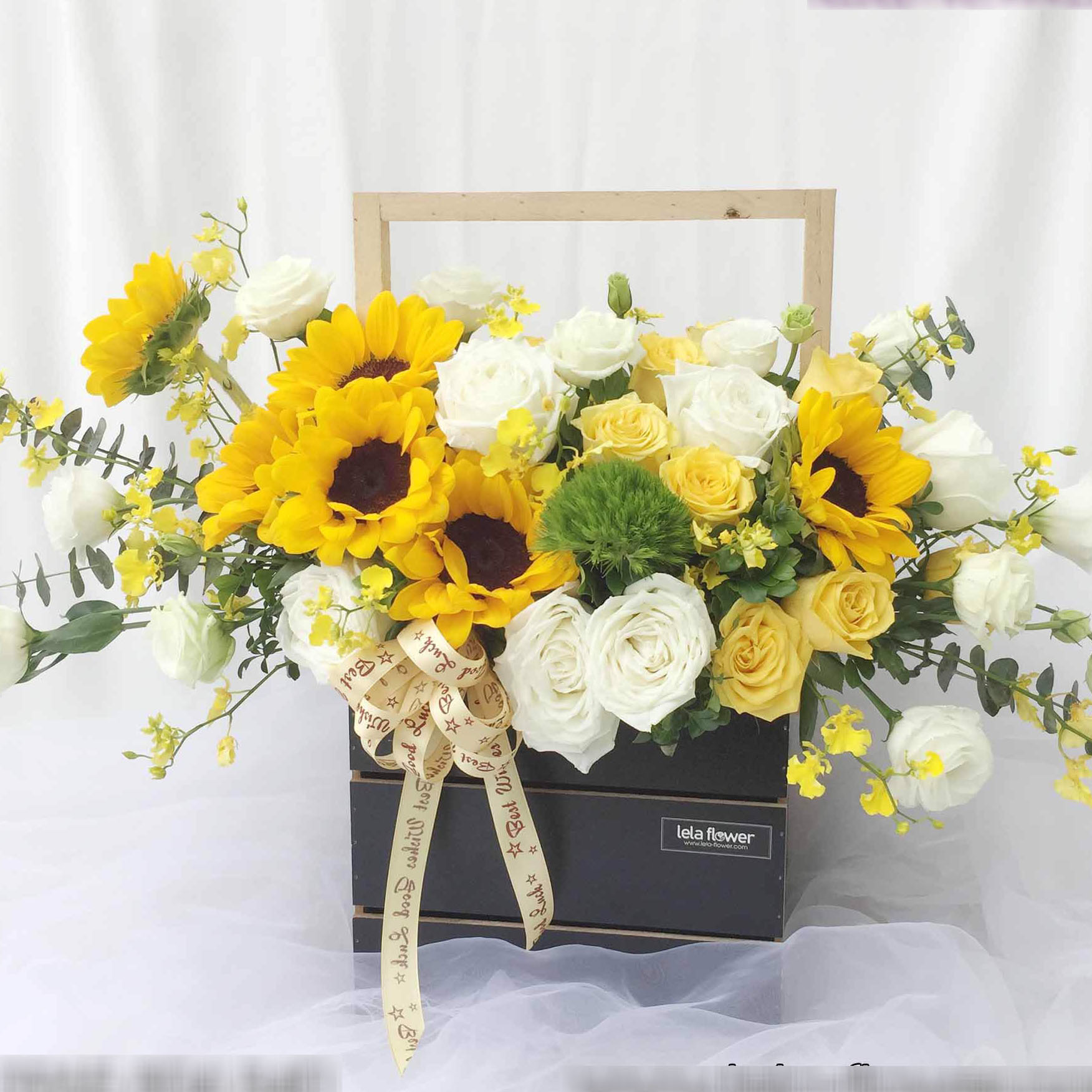 Lẵng hoa hướng dương đẹp Lẵng hoa hướng dương đẹp