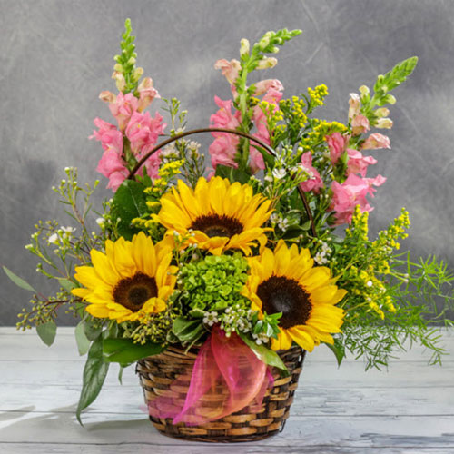 Lẵng hoa hướng dương Lẵng hoa hướng dương