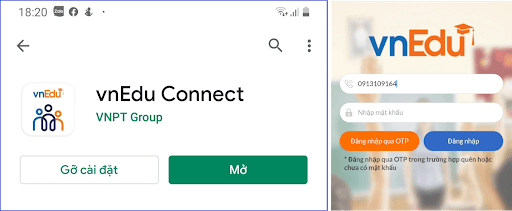 Cách đăng nhập VnEdu thông qua ứng dụng di động Cách đăng nhập VnEdu thông qua ứng dụng di động