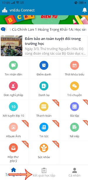 VnEdu tra cứu điểm học sinh 2021
