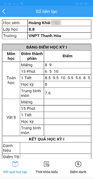 Cách tra cứu điểm VnEdu trường trung học cơ sở trên điện thoại Cách tra cứu điểm VnEdu trường trung học cơ sở trên điện thoại