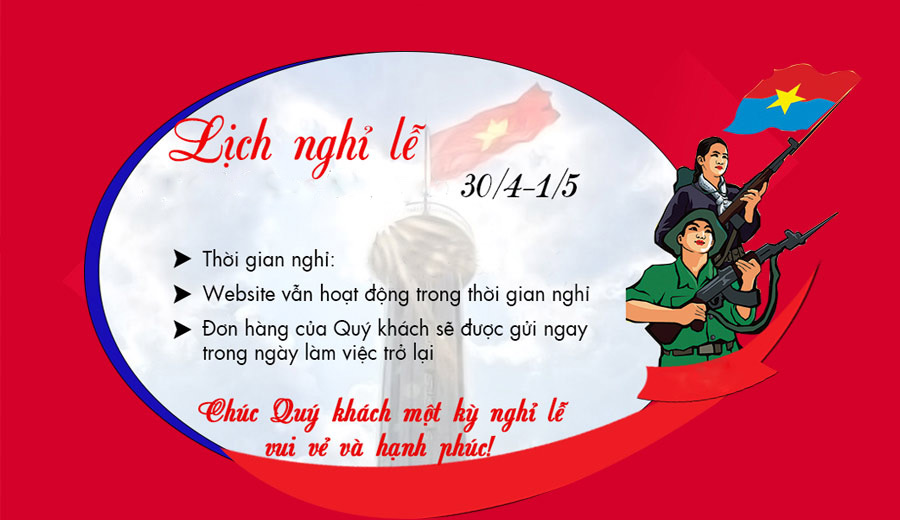 Banner đẹp về lịch nghỉ 30/4 - 1/5