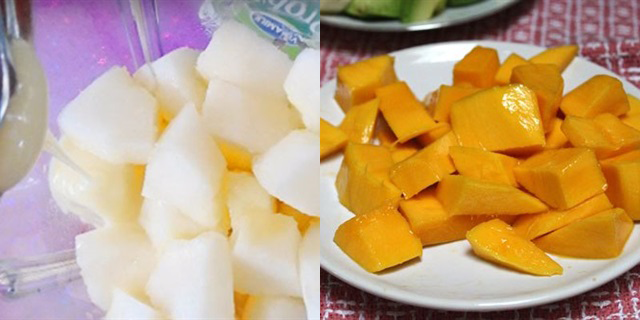 Cách làm sinh tố dưa gang với xoài Cách làm sinh tố dưa gang với xoài