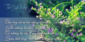 Thơ tình yêu buồn cảm xúc, ngắn gọn cho người yêu xa, đơn phương