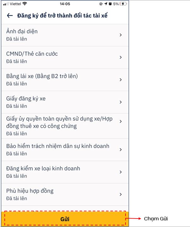 Hướng dẫn đăng ký chạy be