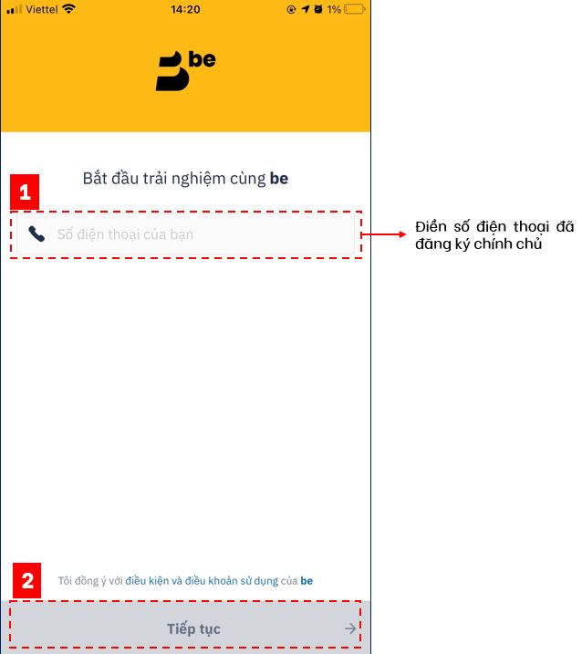Cách đăng ký chạy be online