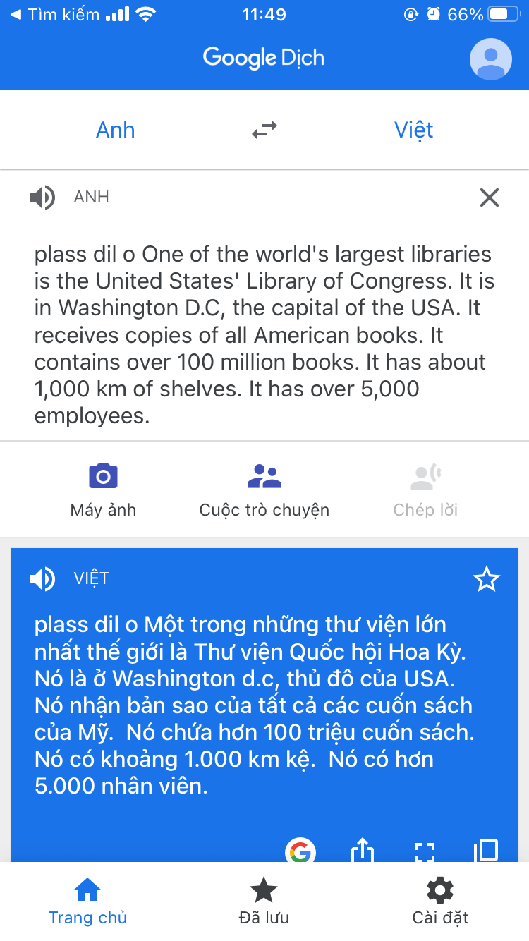 Dịch tiếng Anh bằng Google dịch hình ảnh trên iPhone Dịch tiếng Anh bằng Google dịch hình ảnh trên iPhone
