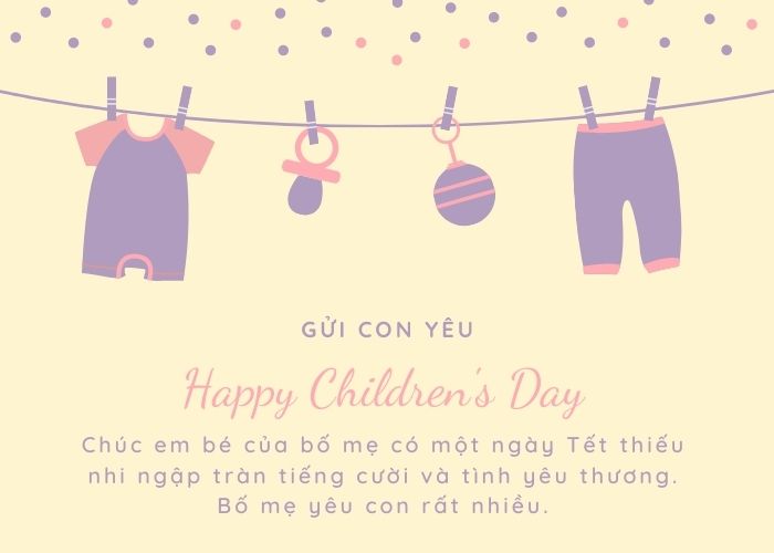 Thiệp chúc mừng 1/6