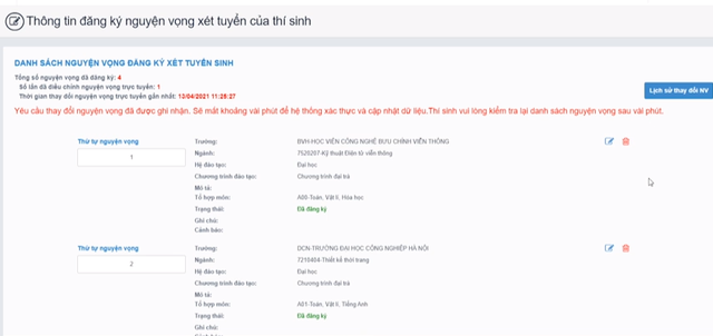 Cách đăng ký xét tuyển trực tuyến Đại học, Cao đẳng 2021