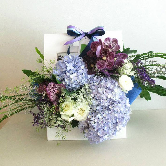 Lẵng cẩm tú cầu đẹp Lẵng cẩm tú cầu đẹp