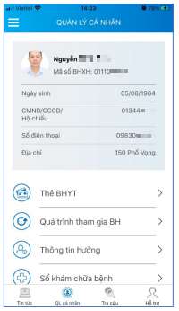 Tra cứu thông tin cá nhân trên VssID Tra cứu thông tin cá nhân trên VssID