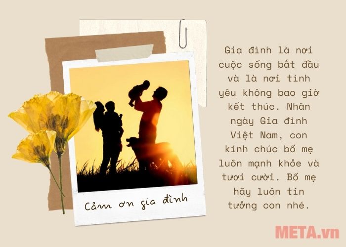 Thiệp mừng ngày Gia Đình Việt Nam