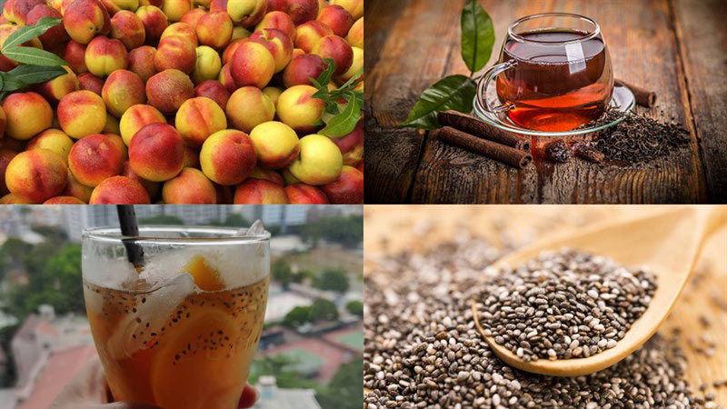 Hướng dẫn cách chọn nguyên liệu làm trà đào hạt chia