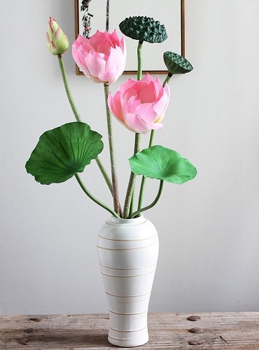 Mẫu cắm hoa sen đẹp và độc đáo Mẫu cắm hoa sen đẹp và độc đáo