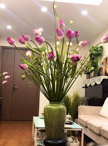 Mẫu cắm hoa sen đẹp và độc đáo Mẫu cắm hoa sen đẹp và độc đáo