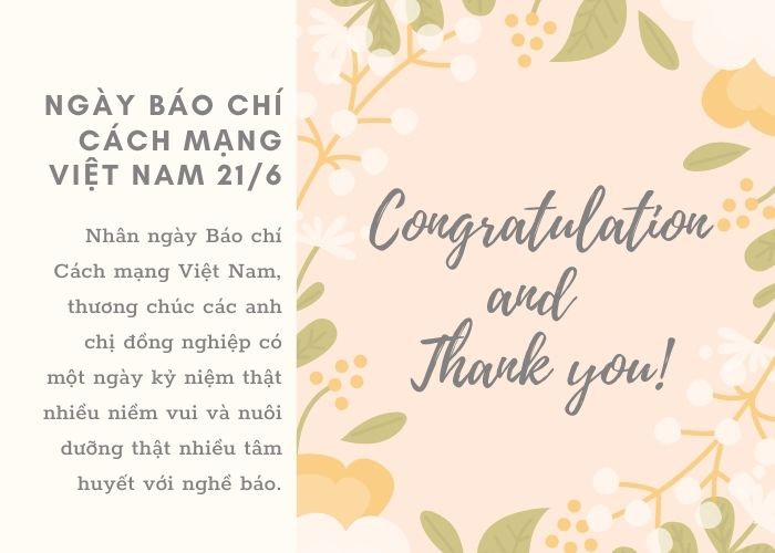 Chúc mừng ngày Báo chí Cách mạng Việt Nam 21/6