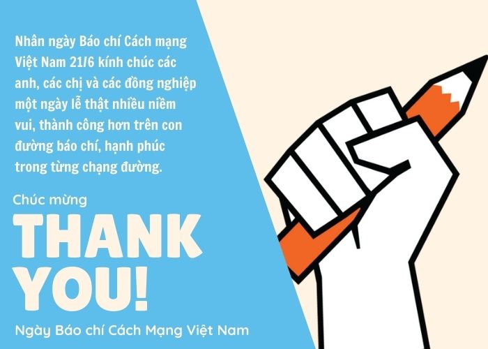 Thiệp mừng ngày Báo chí Việt Nam 21/6