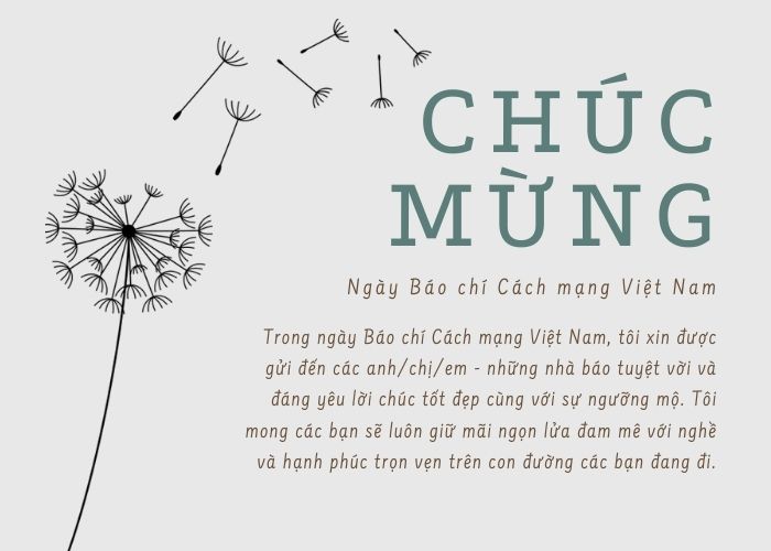 Thiệp chúc mừng ngày Báo chí Cách mạng Việt Nam 21/6
