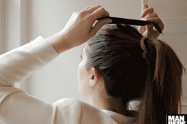 Cách cột tóc dài