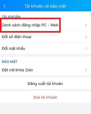 Cách đăng xuất chat.zalo.me trên điện thoại, máy tính