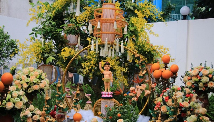 Mẫu hoa trang trí lễ Phật Đản đẹp nhất Mẫu hoa trang trí lễ Phật Đản đẹp nhất