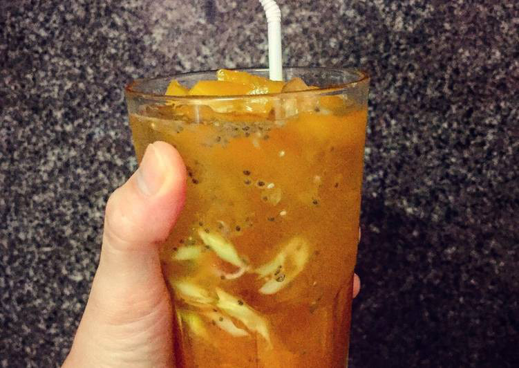 Trà đào cam sả từ đào tươi ngon như Royal Tea