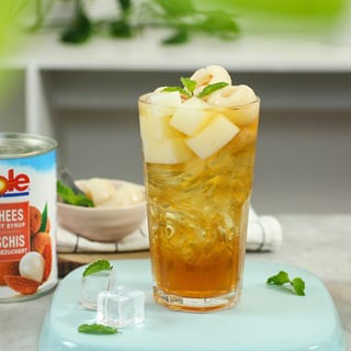 Cách làm hồng trà thạch vải ngon như Highlands