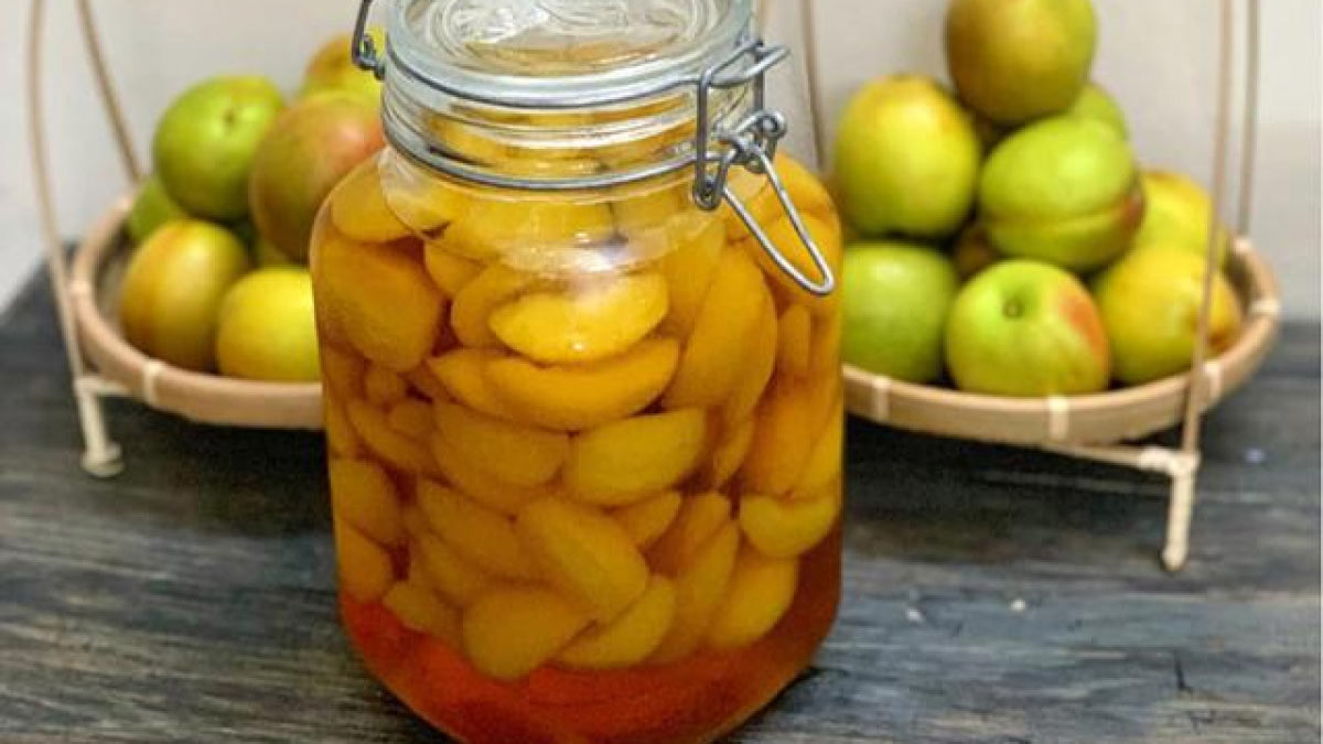 Hướng dẫn cách làm đào ngâm đường để làm trà đào đơn giản