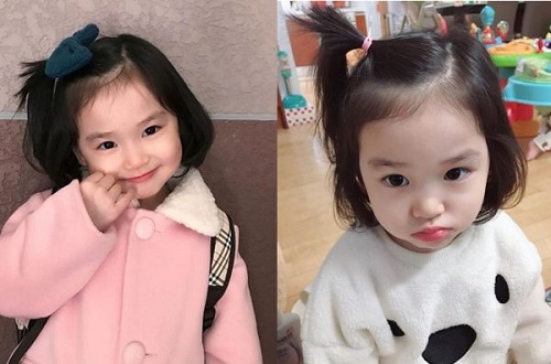 Một số mẫu buộc tóc đẹp cho bé gái tóc ngắn