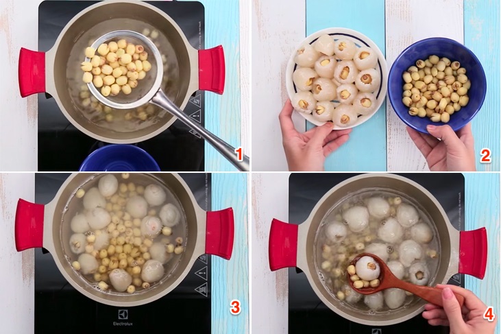 Cách nấu chè vải hạt sen thơm ngon ngay tại nhà Cách nấu chè vải hạt sen thơm ngon ngay tại nhà