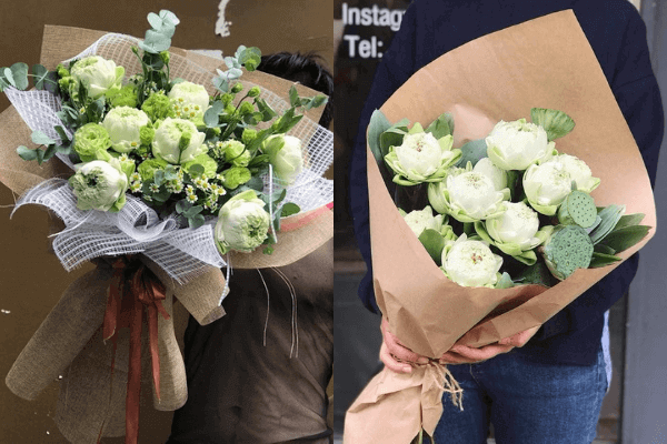 Hình ảnh bó hoa sen đẹp Hình ảnh bó hoa sen đẹp