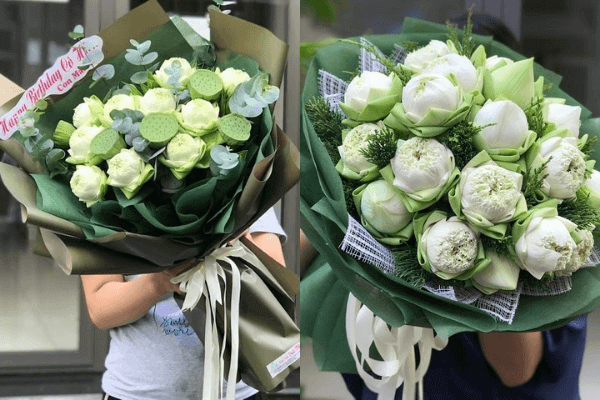 Hình ảnh bó hoa sen đẹp Hình ảnh bó hoa sen đẹp