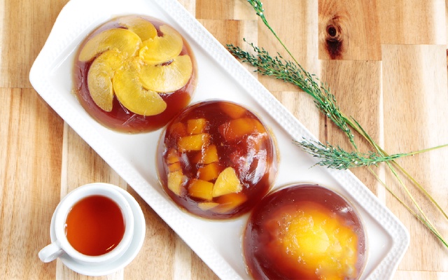 Cách làm trà thạch đào mát ngọt đơn giản tại nhà