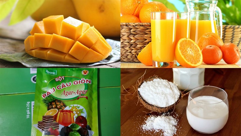 Cách làm thạch rau câu xoài nước cốt dừa mát lạnh đơn giản tại nhà