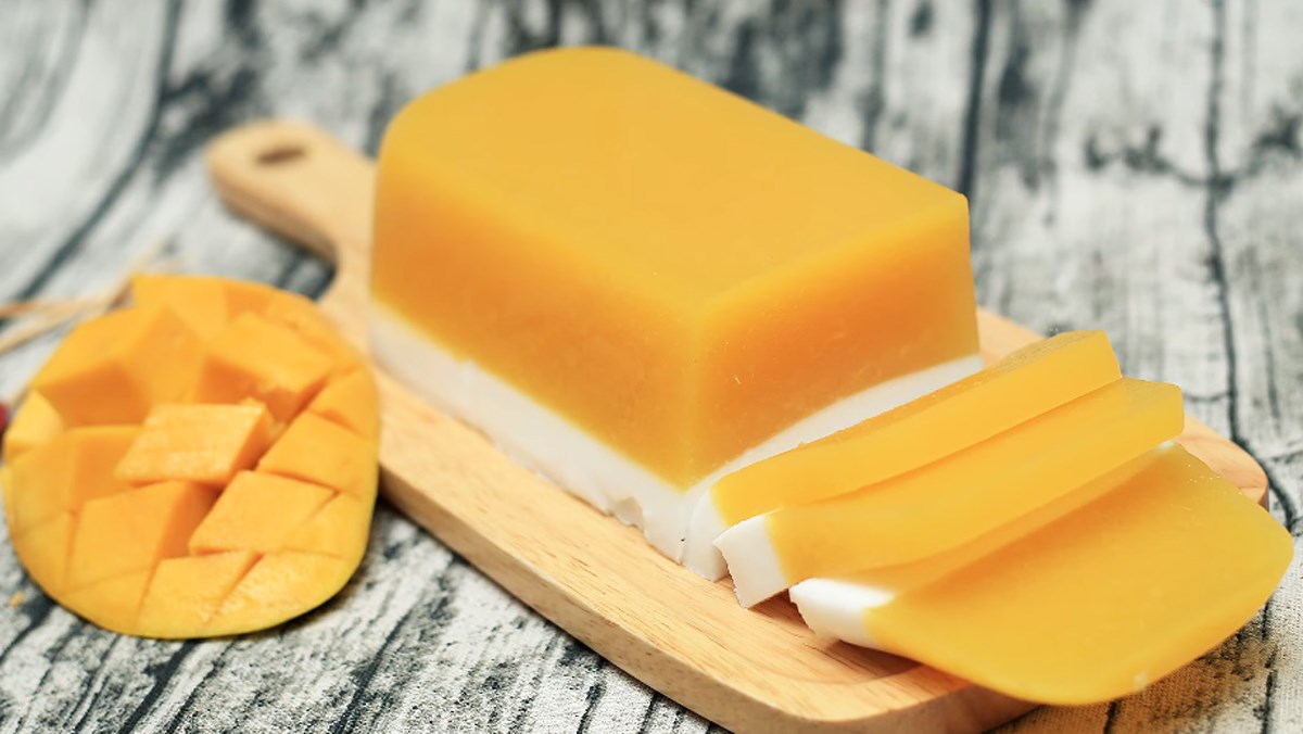 Cách làm thạch rau câu xoài nước cốt dừa mát lạnh đơn giản tại nhà