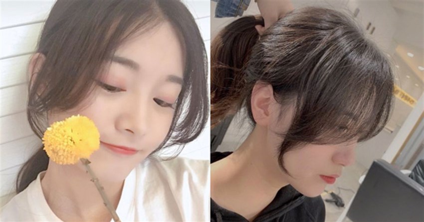 Tóc mái thưa buộc cao, mái dài Hàn Quốc, tóc 2 mái nữ cột kiểu gì đẹp?