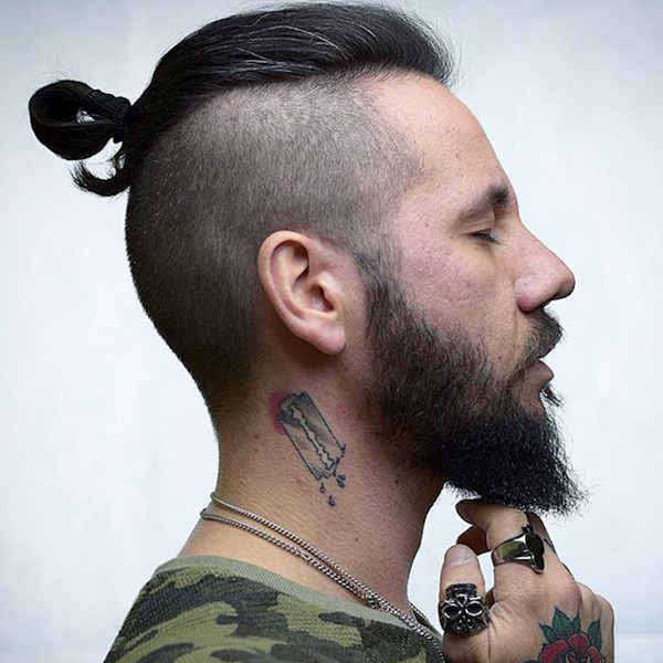 Kiểu tóc nam búi cao undercut