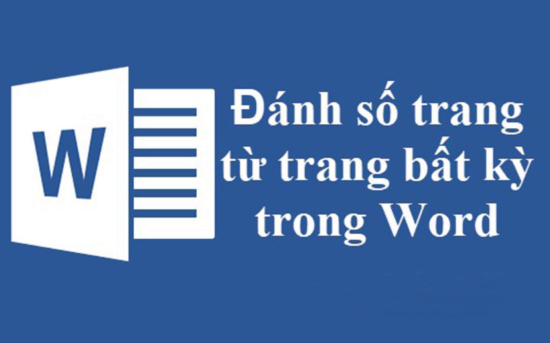Cách đánh số trang trong Word Cách đánh số trang trong Word