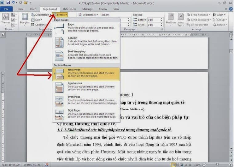 Cách đánh số trang trong Word 2007, 2010, 2013 từ trang bất kỳ Cách đánh số trang trong Word 2007, 2010, 2013 từ trang bất kỳ