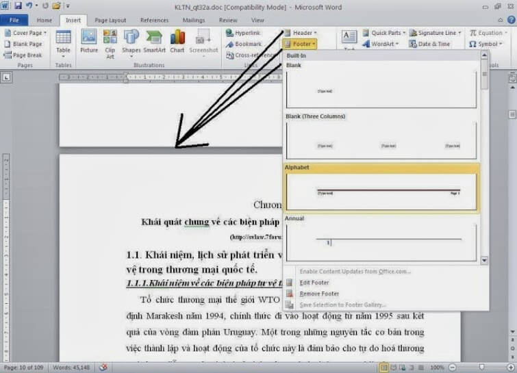Cách đánh số trang trong Word 2007, 2010, 2013 theo ý muốn Cách đánh số trang trong Word 2007, 2010, 2013 theo ý muốn