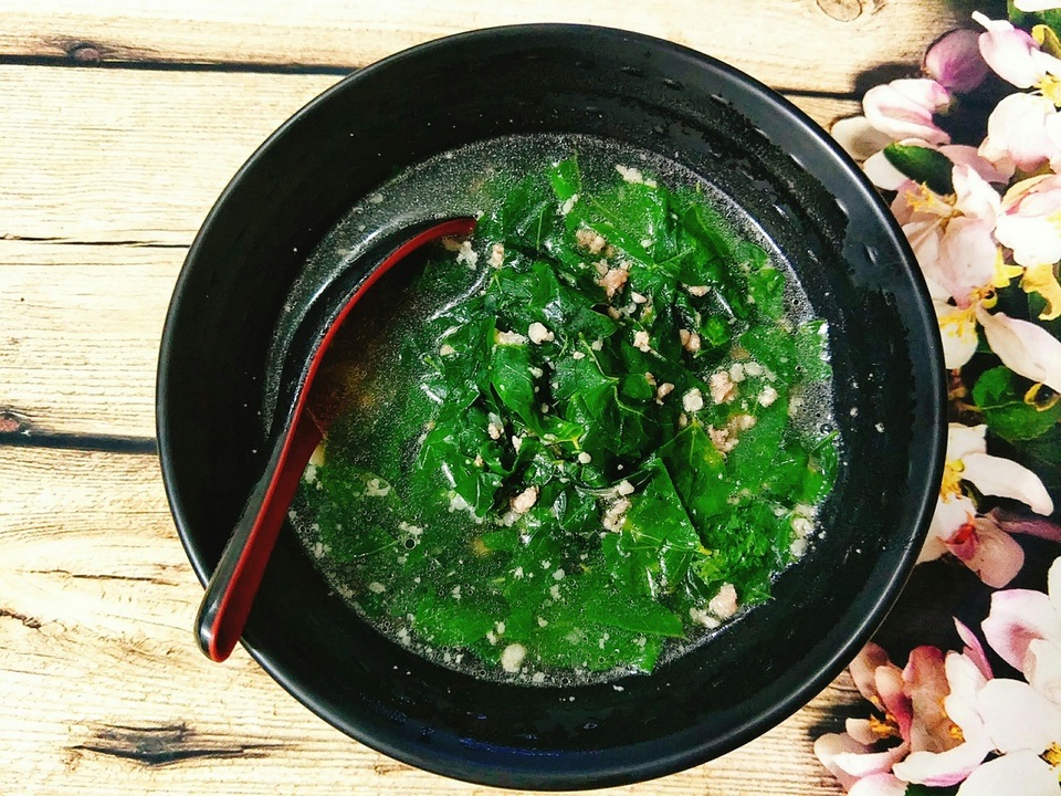 Cách nấu canh rau ngót thịt băm Cách nấu canh rau ngót thịt băm