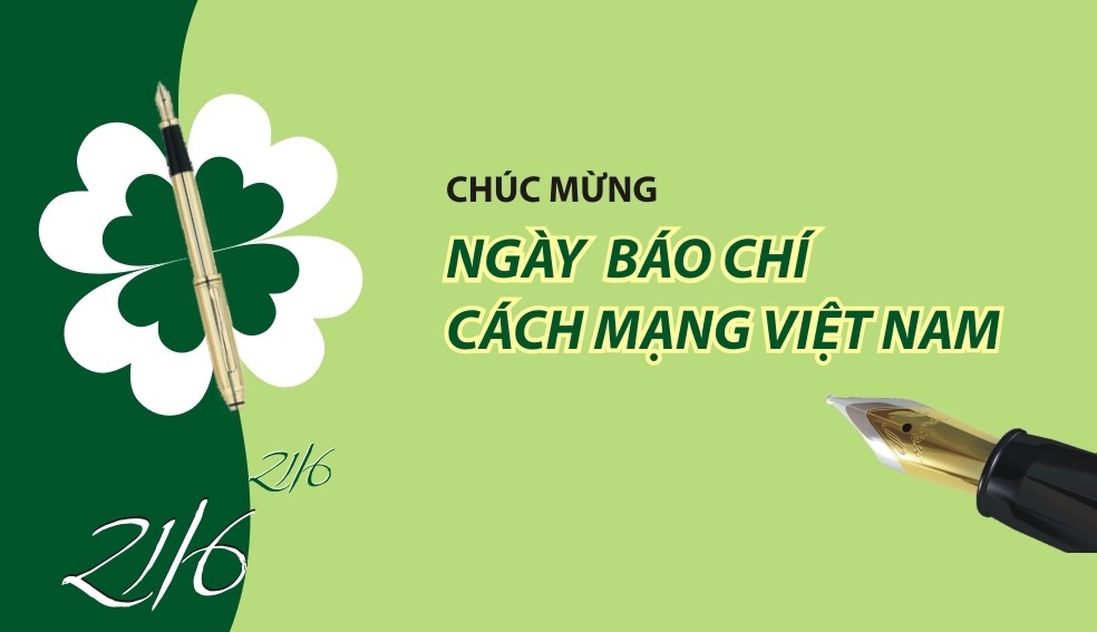 Thiệp chúc mừng ngày 21/6 màu xanh lá