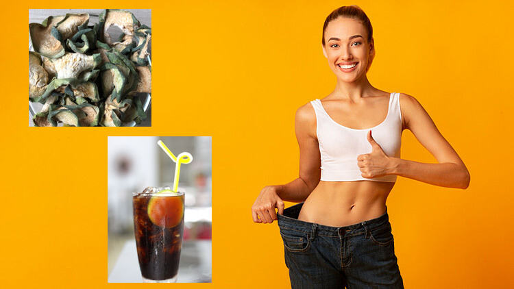 Uống trà bí đao khô giảm cân