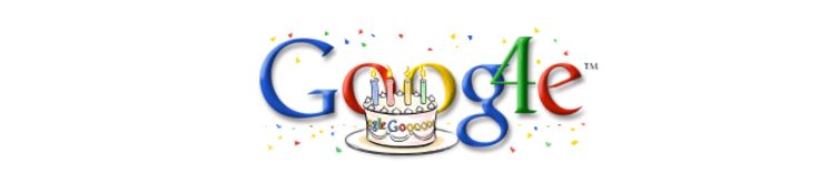 Sinh nhật Google 4 tuổi